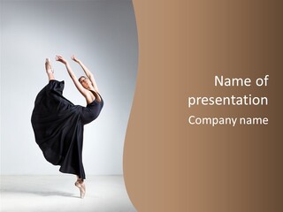 Color Woman Ballet PowerPoint Template