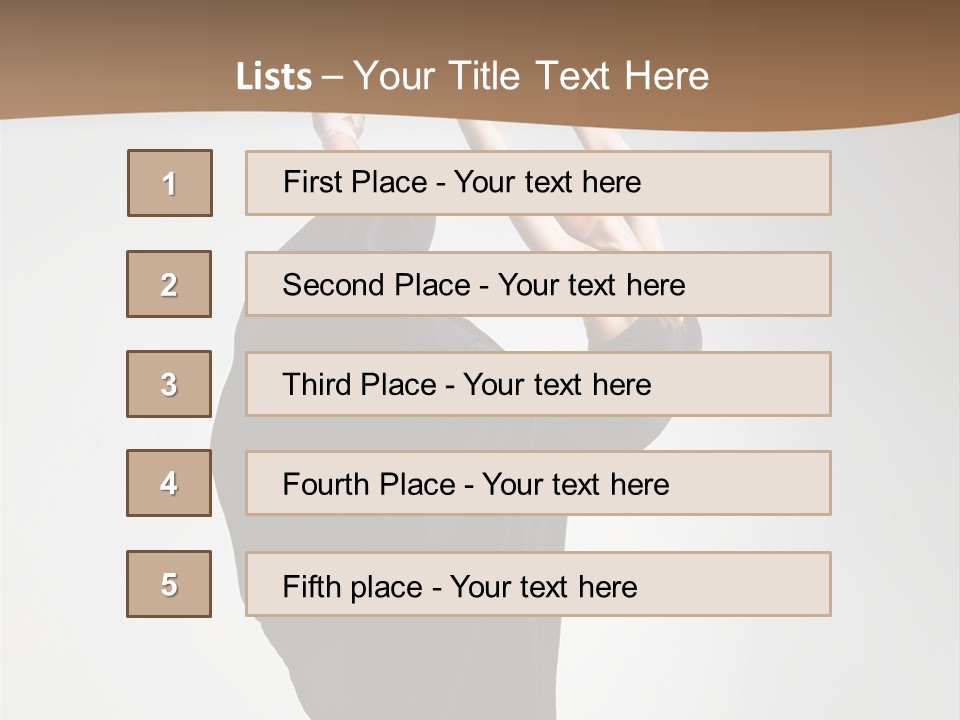 Color Woman Ballet PowerPoint Template