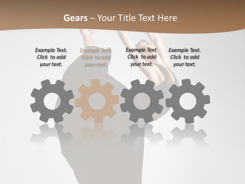 Color Woman Ballet PowerPoint Template