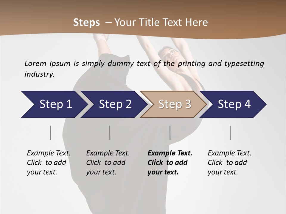 Color Woman Ballet PowerPoint Template