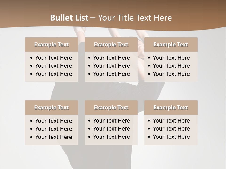 Color Woman Ballet PowerPoint Template