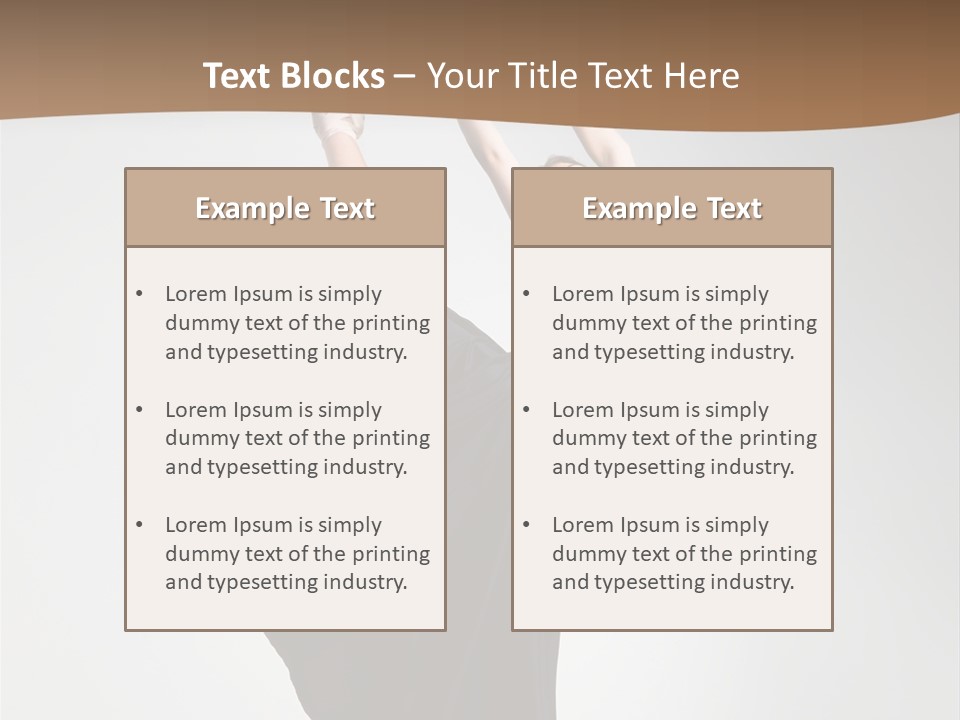 Color Woman Ballet PowerPoint Template