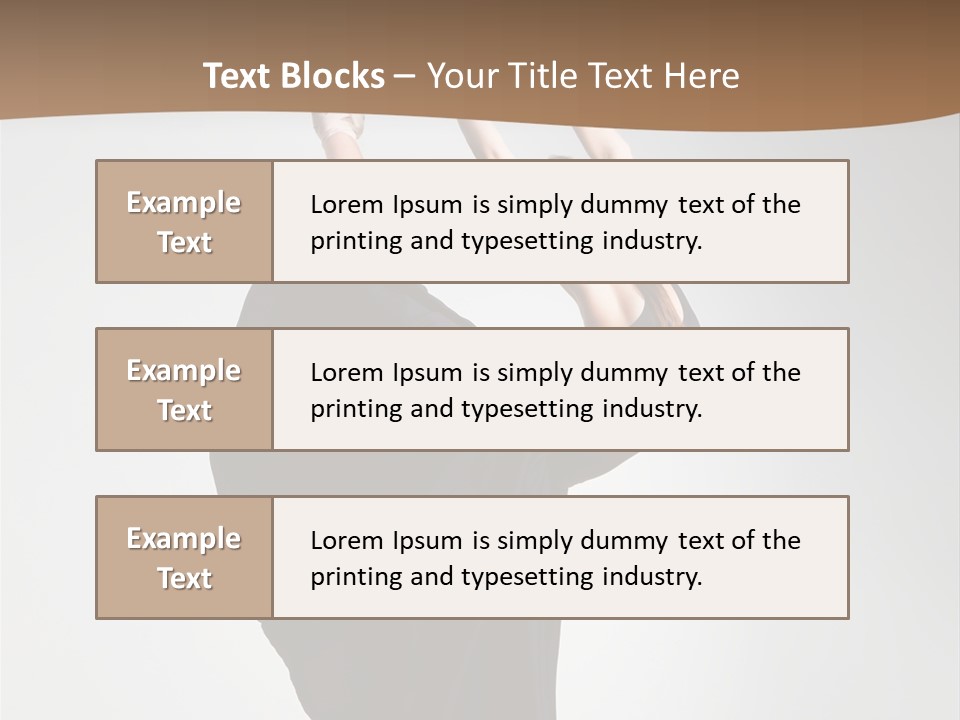 Color Woman Ballet PowerPoint Template