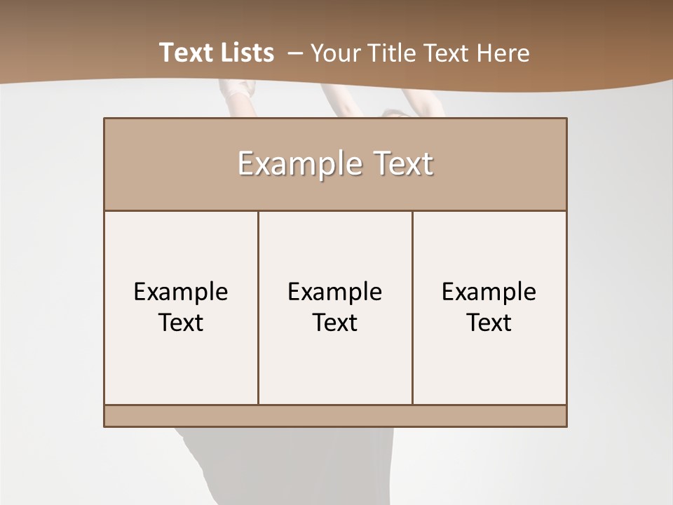Color Woman Ballet PowerPoint Template