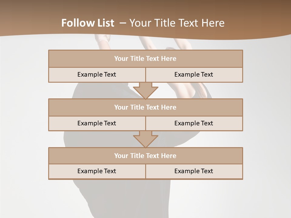 Color Woman Ballet PowerPoint Template