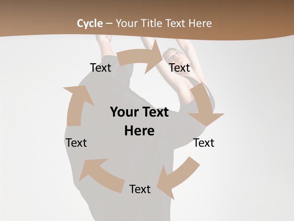 Color Woman Ballet PowerPoint Template