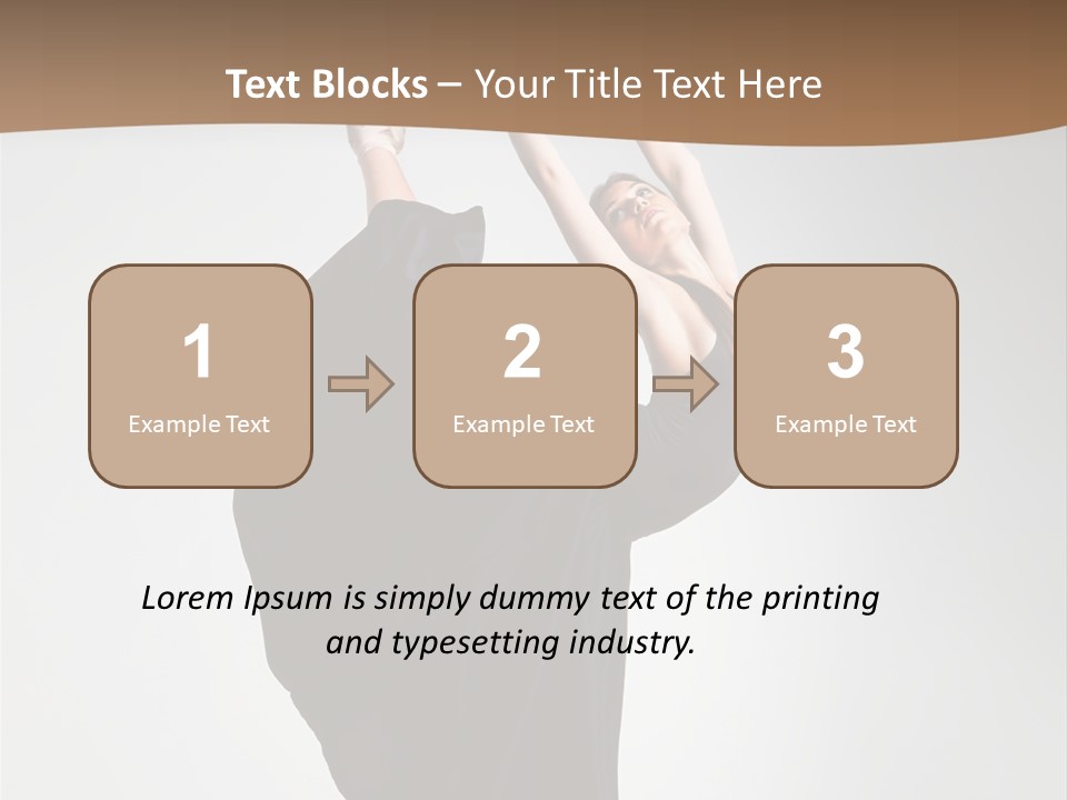 Color Woman Ballet PowerPoint Template