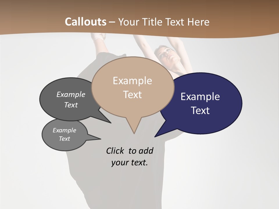 Color Woman Ballet PowerPoint Template