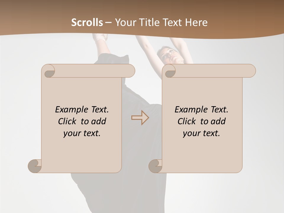 Color Woman Ballet PowerPoint Template