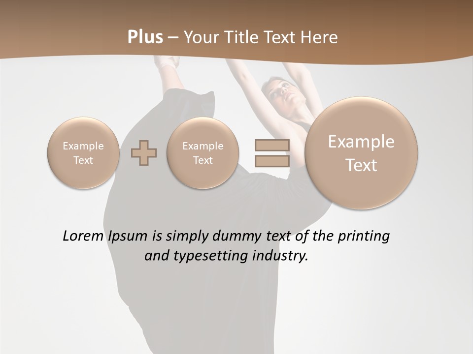 Color Woman Ballet PowerPoint Template