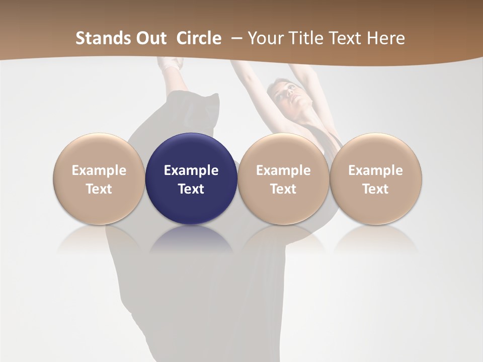 Color Woman Ballet PowerPoint Template