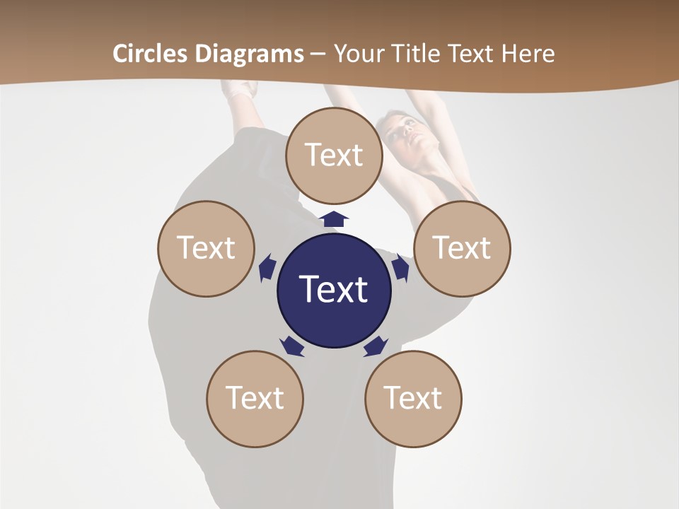 Color Woman Ballet PowerPoint Template