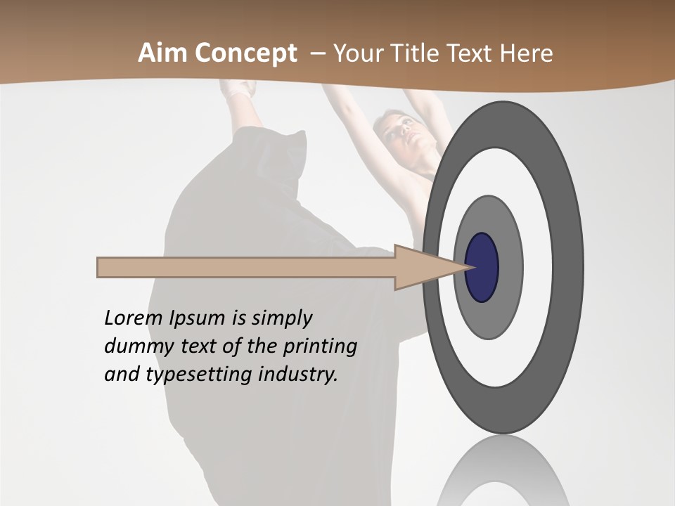 Color Woman Ballet PowerPoint Template