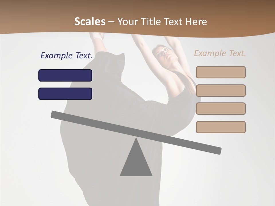 Color Woman Ballet PowerPoint Template