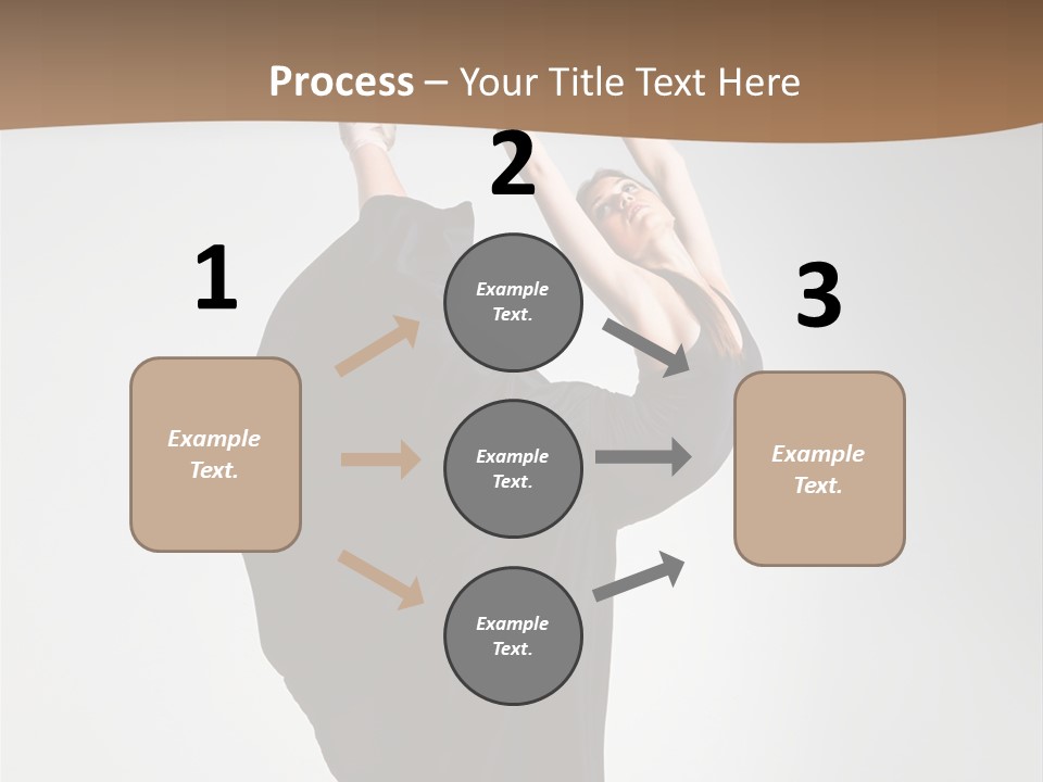 Color Woman Ballet PowerPoint Template