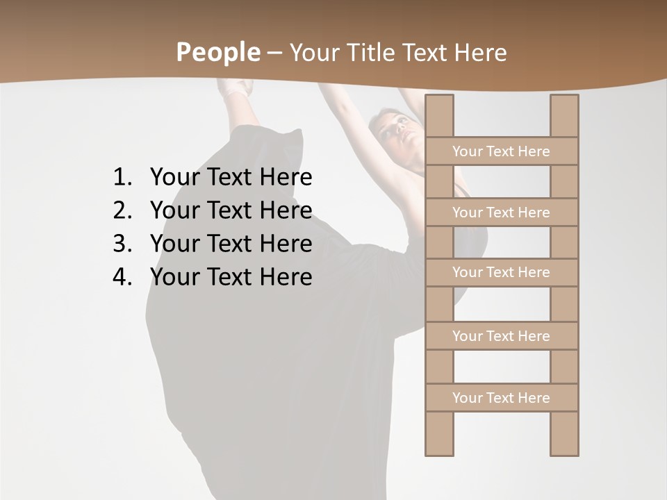 Color Woman Ballet PowerPoint Template