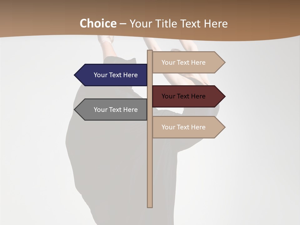 Color Woman Ballet PowerPoint Template