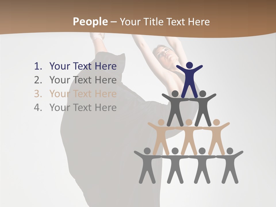 Color Woman Ballet PowerPoint Template