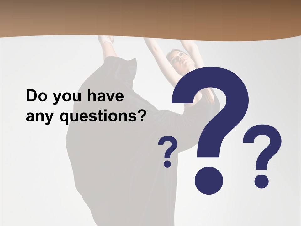 Color Woman Ballet PowerPoint Template