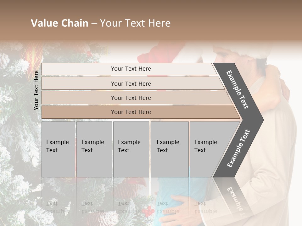 White Couple Santa PowerPoint Template