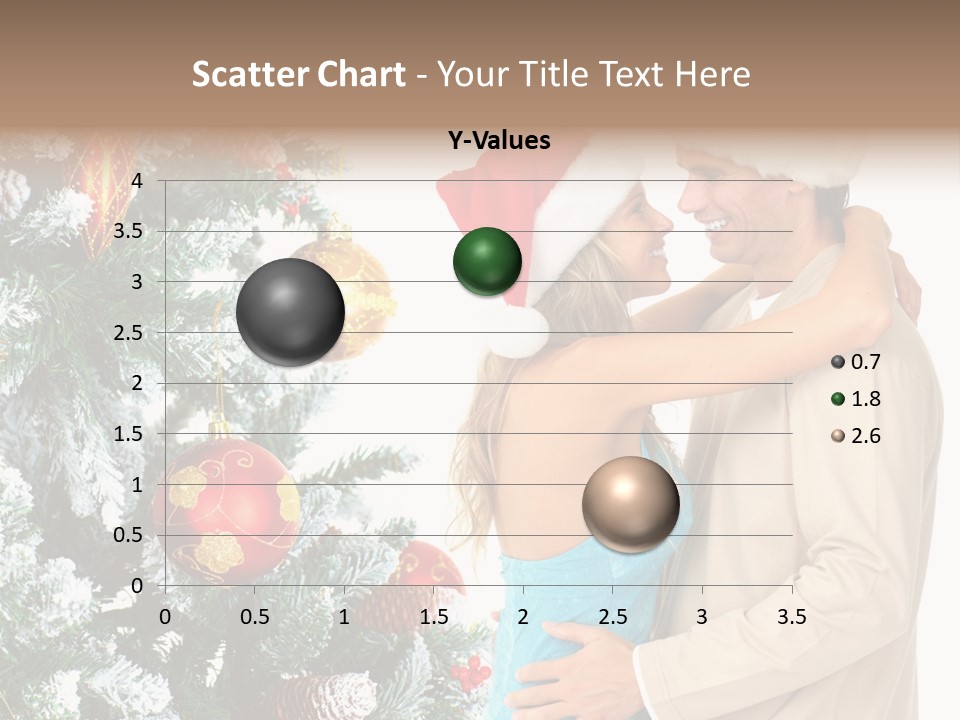 White Couple Santa PowerPoint Template