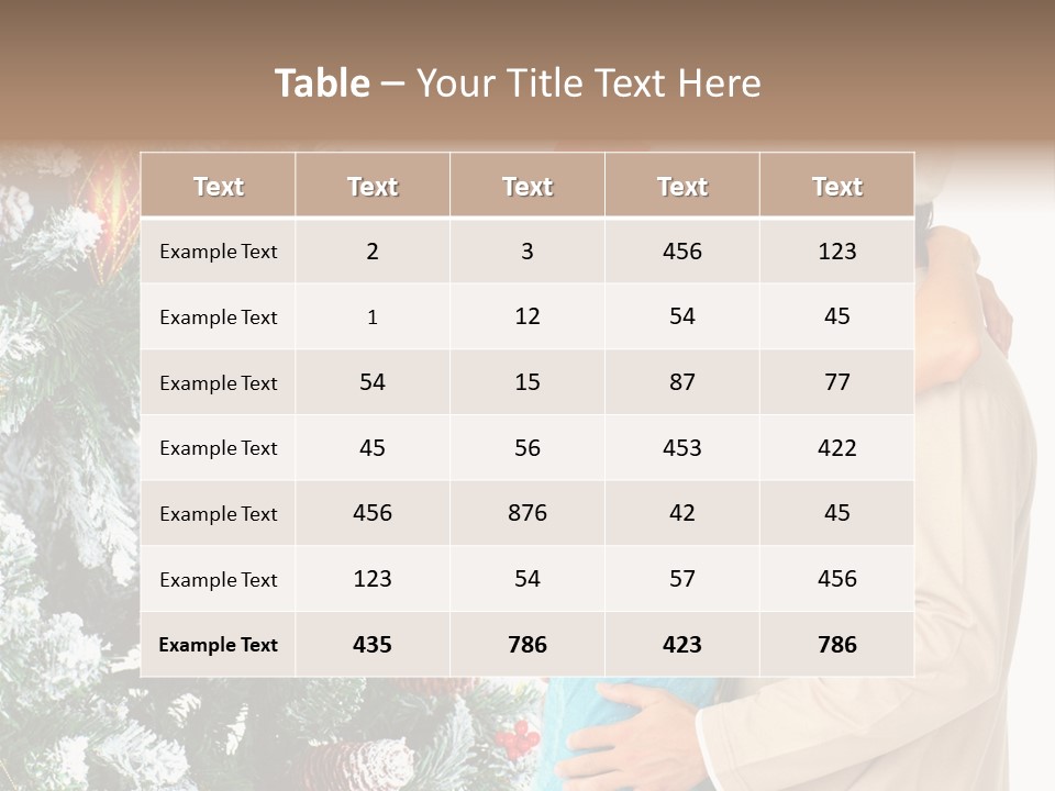 White Couple Santa PowerPoint Template