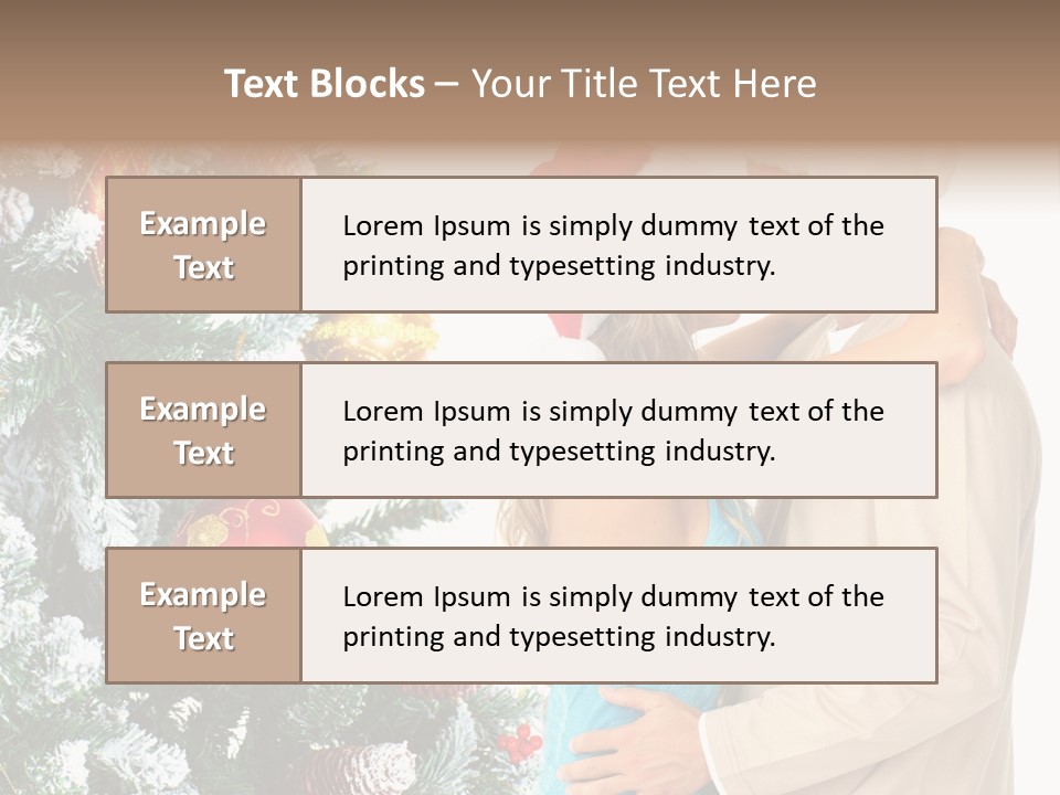 White Couple Santa PowerPoint Template