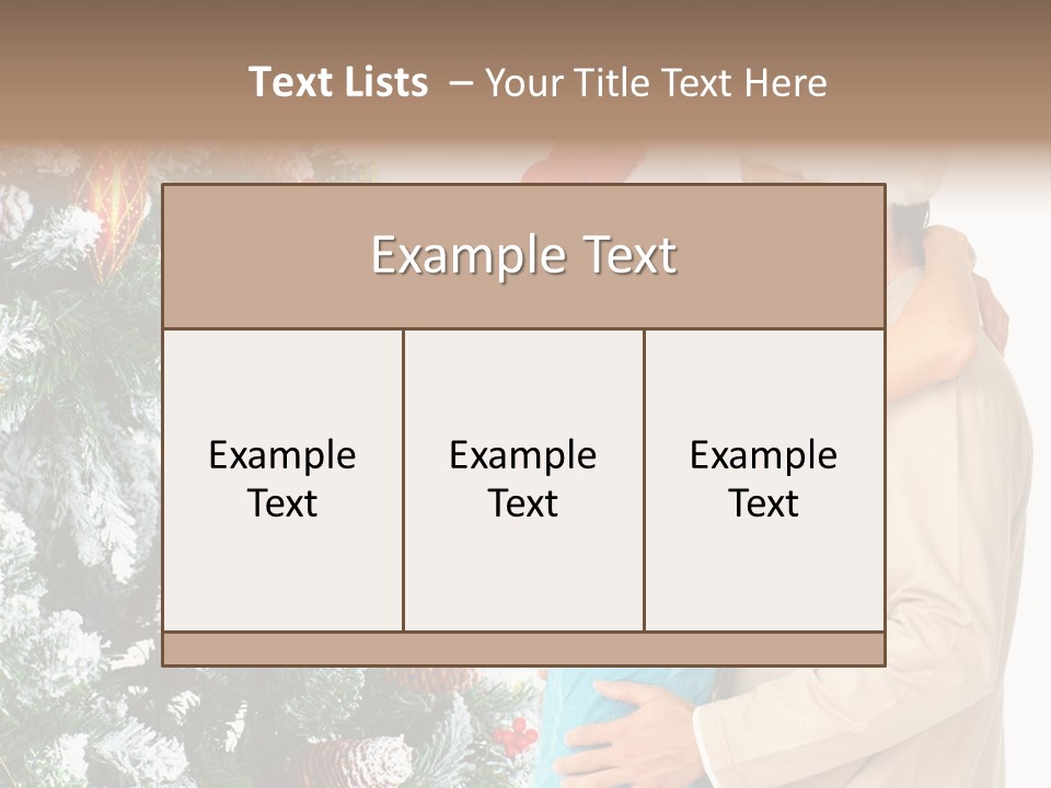 White Couple Santa PowerPoint Template