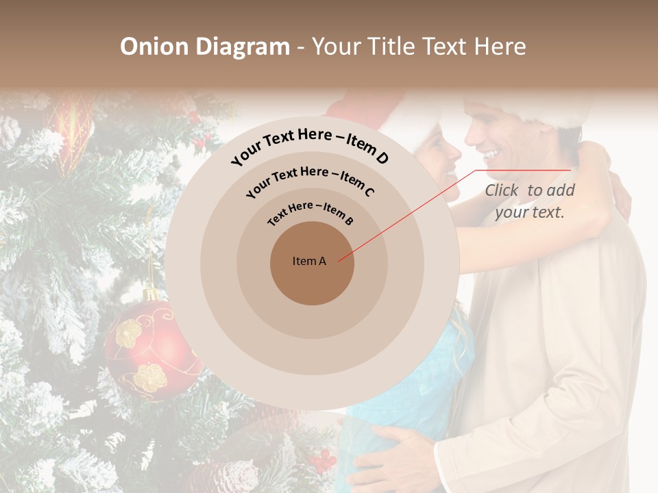White Couple Santa PowerPoint Template