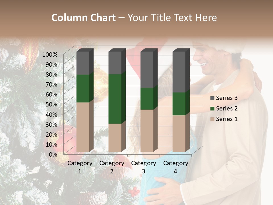 White Couple Santa PowerPoint Template