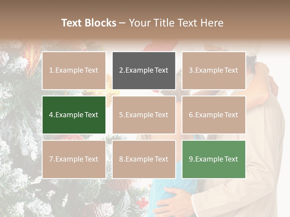 White Couple Santa PowerPoint Template