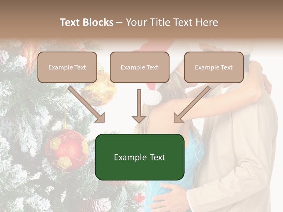 White Couple Santa PowerPoint Template
