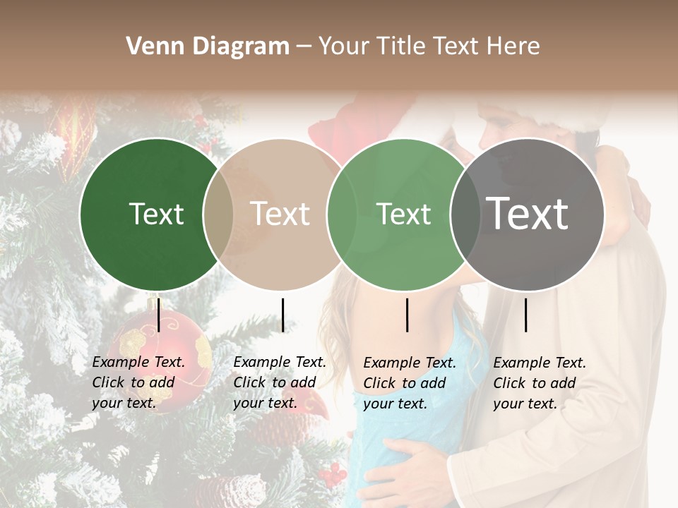 White Couple Santa PowerPoint Template