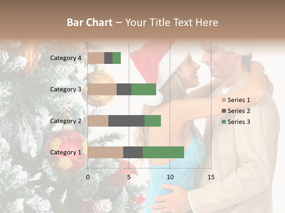 White Couple Santa PowerPoint Template