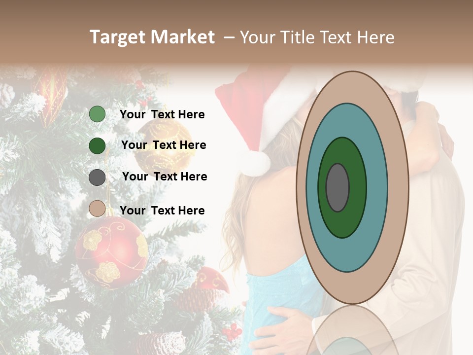 White Couple Santa PowerPoint Template