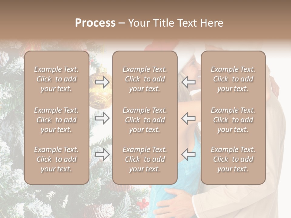 White Couple Santa PowerPoint Template