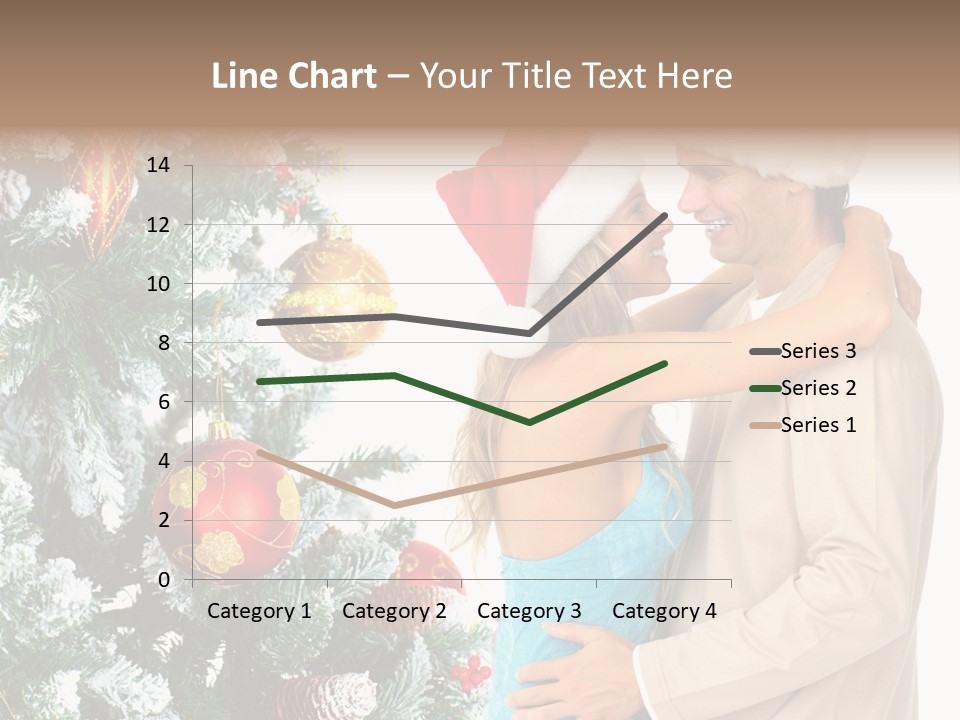 White Couple Santa PowerPoint Template