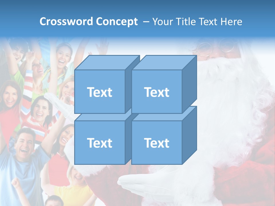 New Santa Person PowerPoint Template