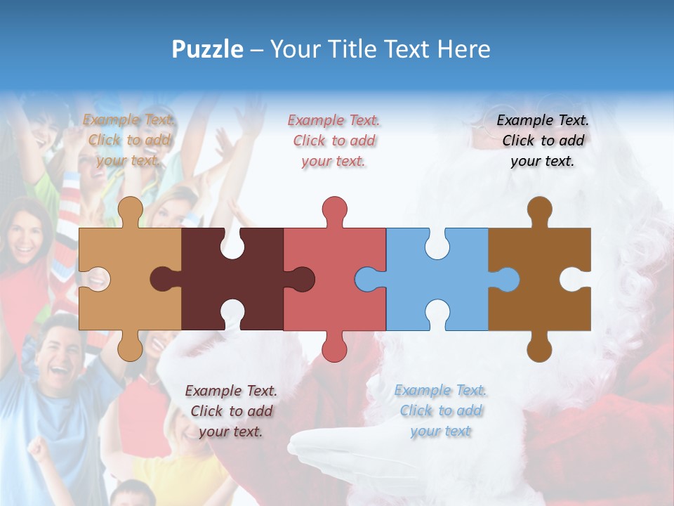 New Santa Person PowerPoint Template