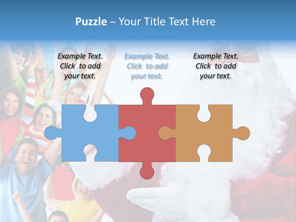 New Santa Person PowerPoint Template