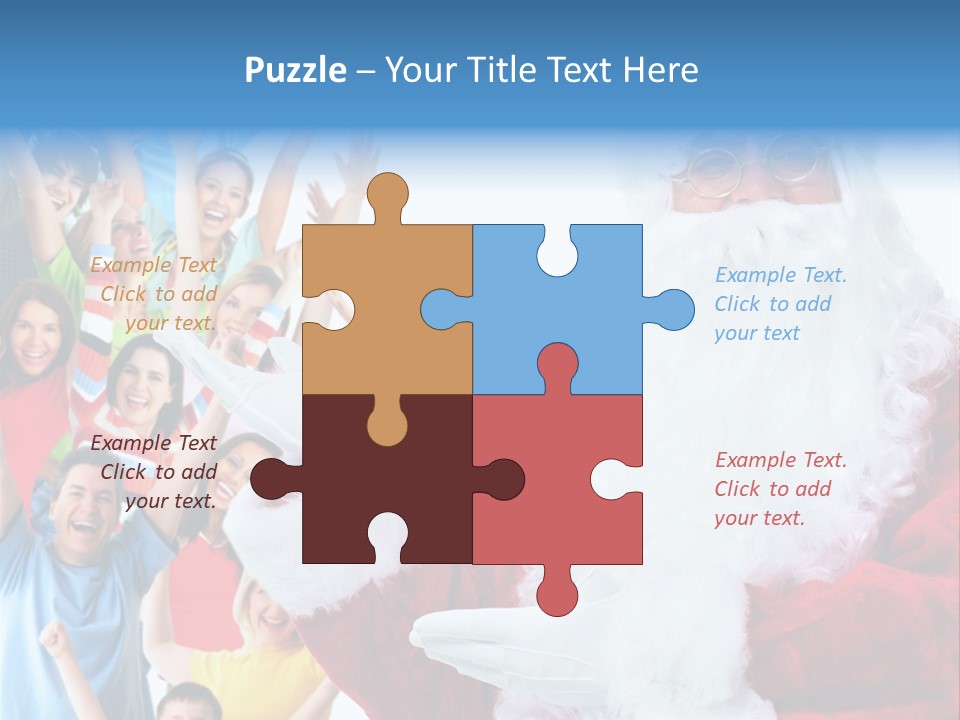 New Santa Person PowerPoint Template