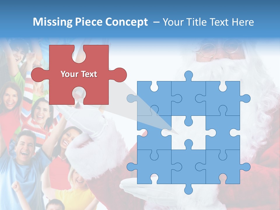 New Santa Person PowerPoint Template