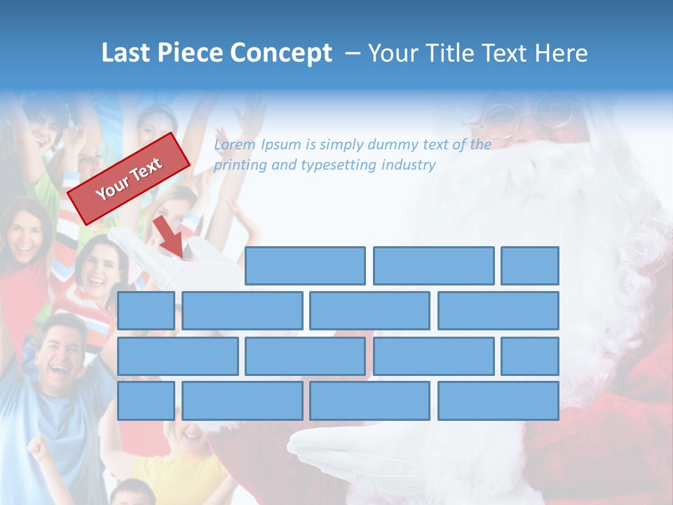 New Santa Person PowerPoint Template
