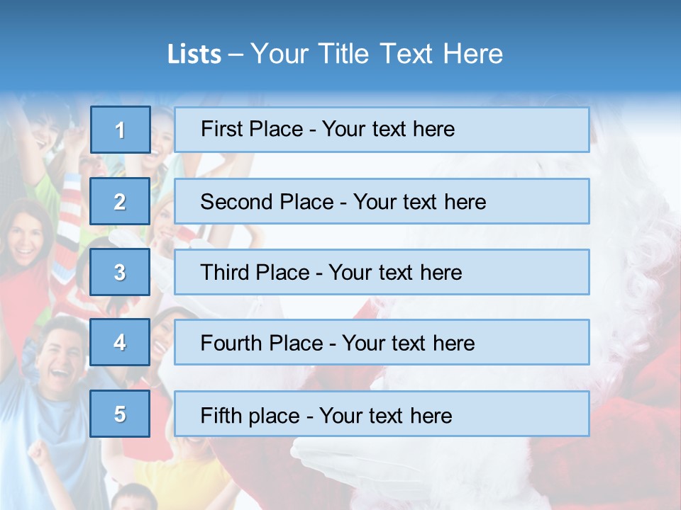 New Santa Person PowerPoint Template
