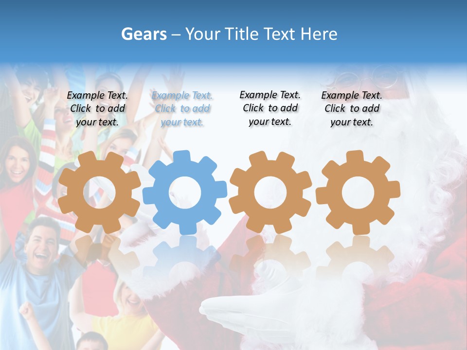 New Santa Person PowerPoint Template