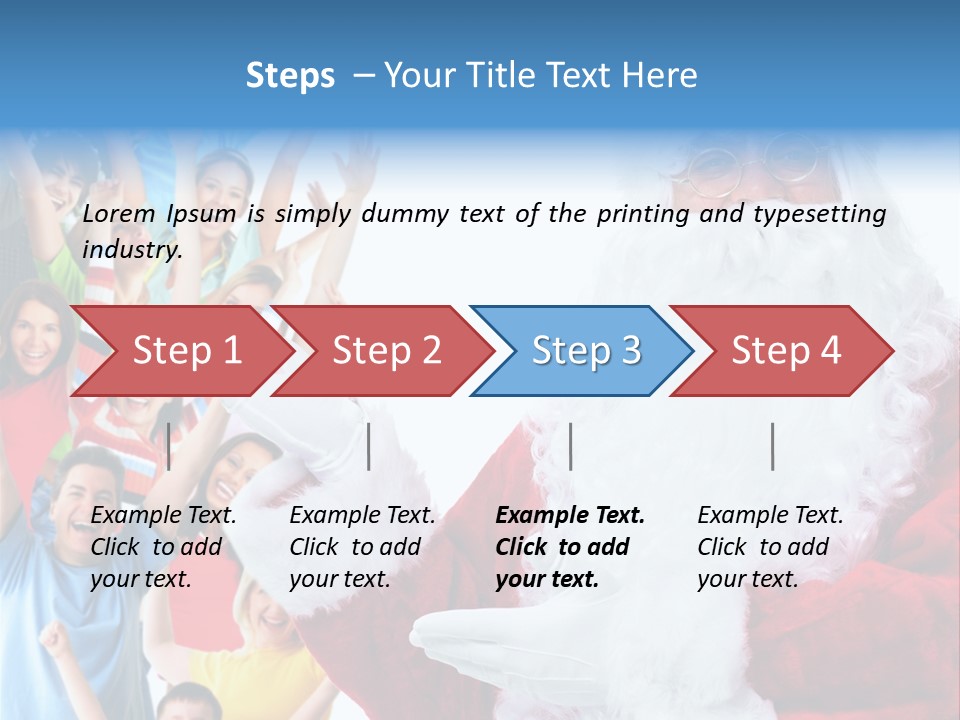 New Santa Person PowerPoint Template