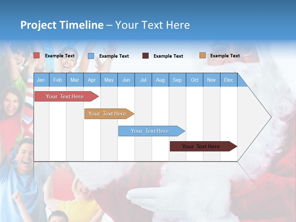 New Santa Person PowerPoint Template