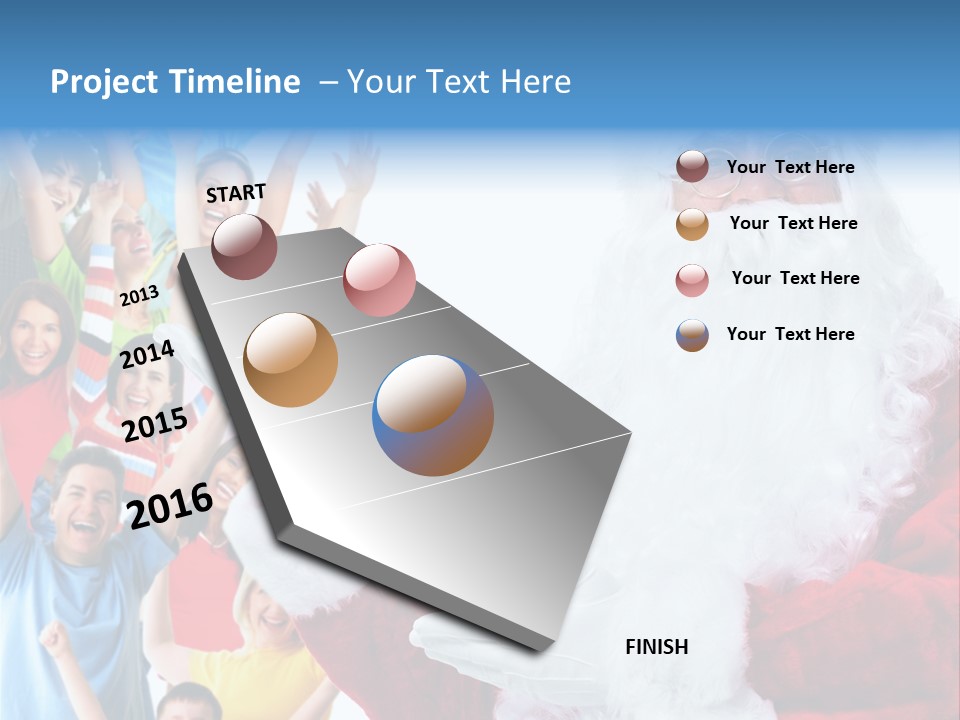 New Santa Person PowerPoint Template
