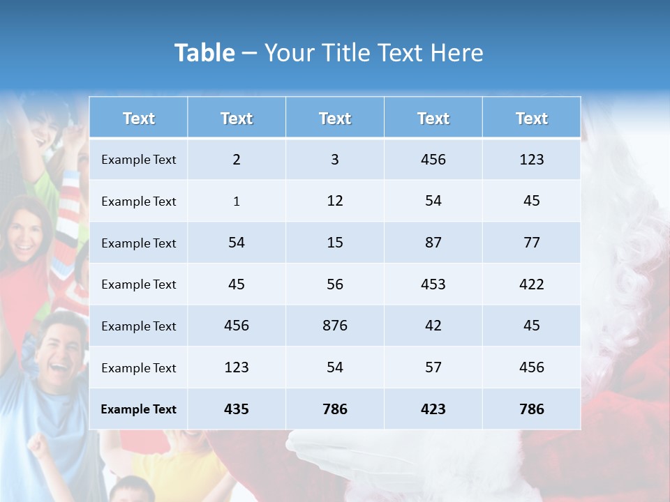 New Santa Person PowerPoint Template