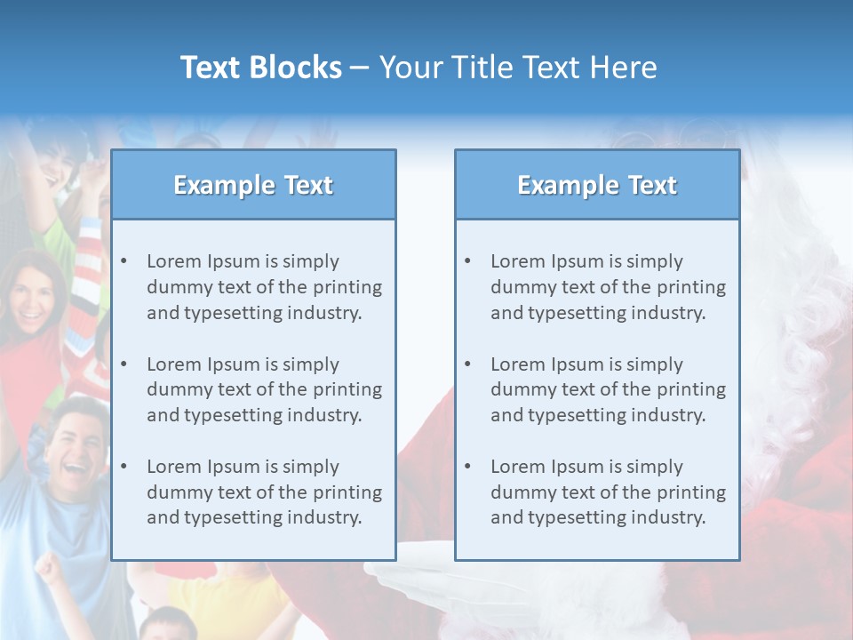 New Santa Person PowerPoint Template
